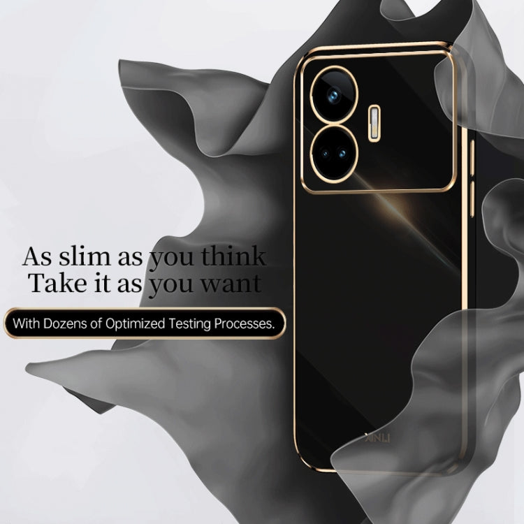 Custodia per telefono in TPU elettrolitico 6D con bordo dritto XINLI, For Realme GT Neo5 SE, For Realme C55