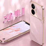 Custodia per telefono in TPU elettrolitico 6D con bordo dritto XINLI, For Realme GT Neo5 SE, For Realme C55