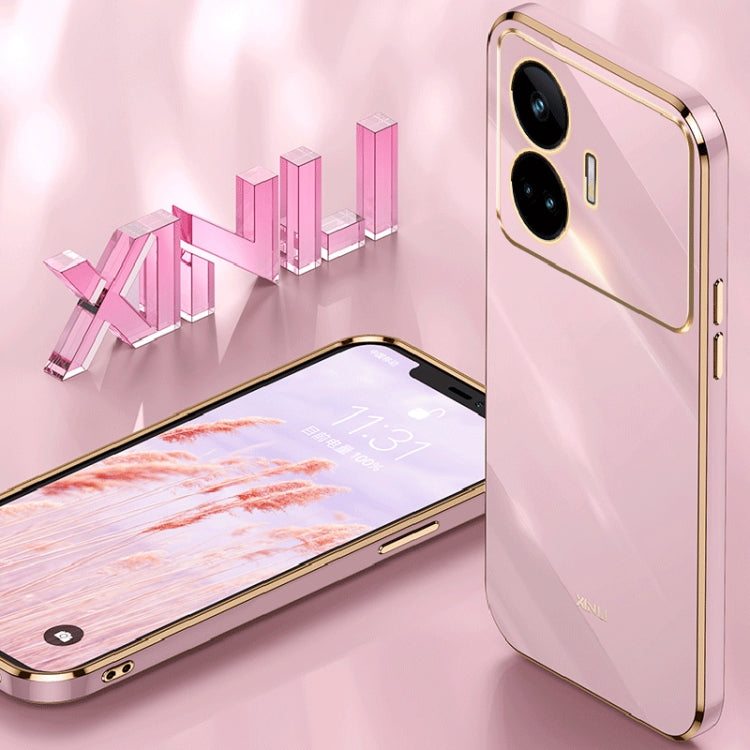 Custodia per telefono in TPU elettrolitico 6D con bordo dritto XINLI, For Realme GT Neo5 SE, For Realme C55