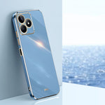 Custodia per telefono in TPU elettrolitico 6D con bordo dritto XINLI, For Realme 11 5G, For Realme C53 2023, For Realme 11 Pro+ 5G