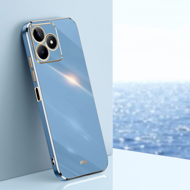 Custodia per telefono in TPU elettrolitico 6D con bordo dritto XINLI, For Realme 11 5G, For Realme C53 2023, For Realme 11 Pro+ 5G