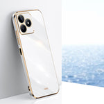Custodia per telefono in TPU elettrolitico 6D con bordo dritto XINLI, For Realme 11 5G, For Realme C53 2023, For Realme 11 Pro+ 5G