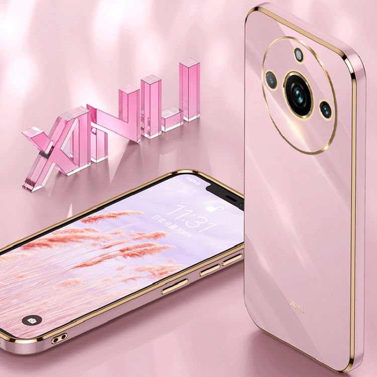 Custodia per telefono in TPU elettrolitico 6D con bordo dritto XINLI, For Realme 11 5G, For Realme C53 2023, For Realme 11 Pro+ 5G