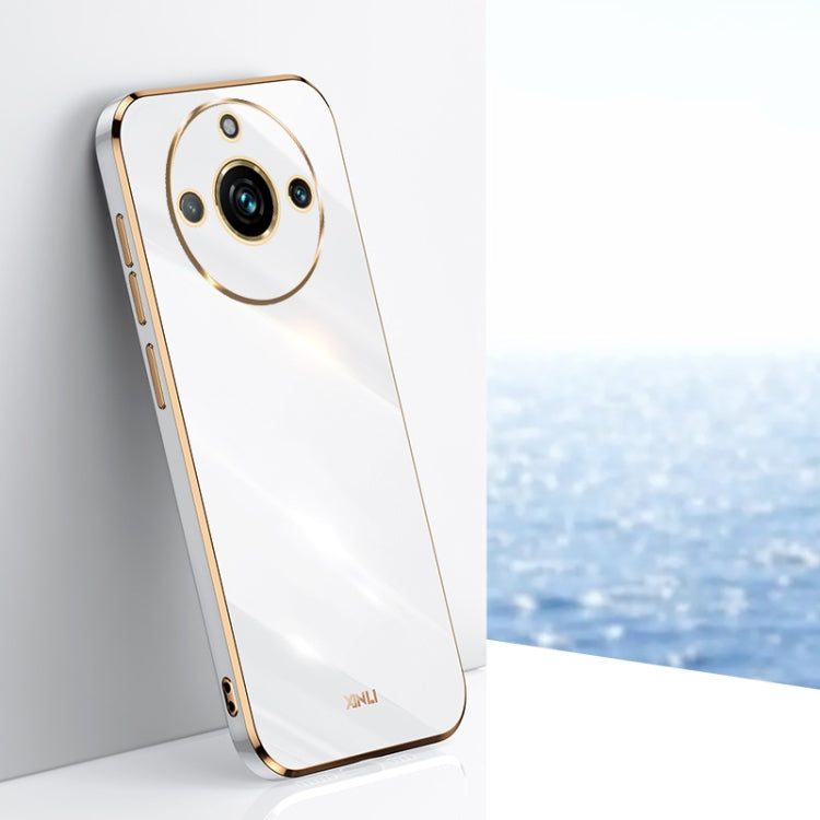 Custodia per telefono in TPU elettrolitico 6D con bordo dritto XINLI, For Realme 11 5G, For Realme C53 2023, For Realme 11 Pro+ 5G