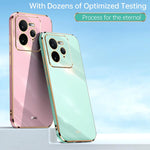 Custodia per telefono in TPU elettrolitico 6D con bordo dritto XINLI, For Realme GT 7 Pro 5G, For Realme Note 60 4G, For Realme 13 Pro Global