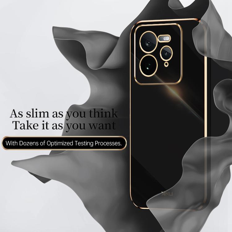 Custodia per telefono in TPU elettrolitico 6D con bordo dritto XINLI, For Realme GT 7 Pro 5G, For Realme Note 60 4G, For Realme 13 Pro Global