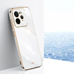 Custodia per telefono in TPU elettrolitico 6D con bordo dritto XINLI, For Realme GT 7 Pro 5G, For Realme Note 60 4G, For Realme 13 Pro Global