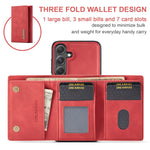 Custodia portafoglio 3 pieghe per Samsung Galaxy S24 5G