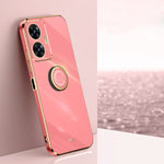 XINLI custodia per telefono in TPU elettrolitico con bordo dritto 6D con supporto per anello, For Realme GT Neo5 SE, For Realme C55
