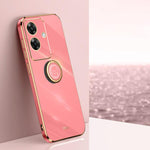 XINLI custodia per telefono in TPU elettrolitico con bordo dritto 6D con supporto per anello, For Realme GT 7 Pro 5G, For Realme Note 60 4G, For Realme 13 Pro Global