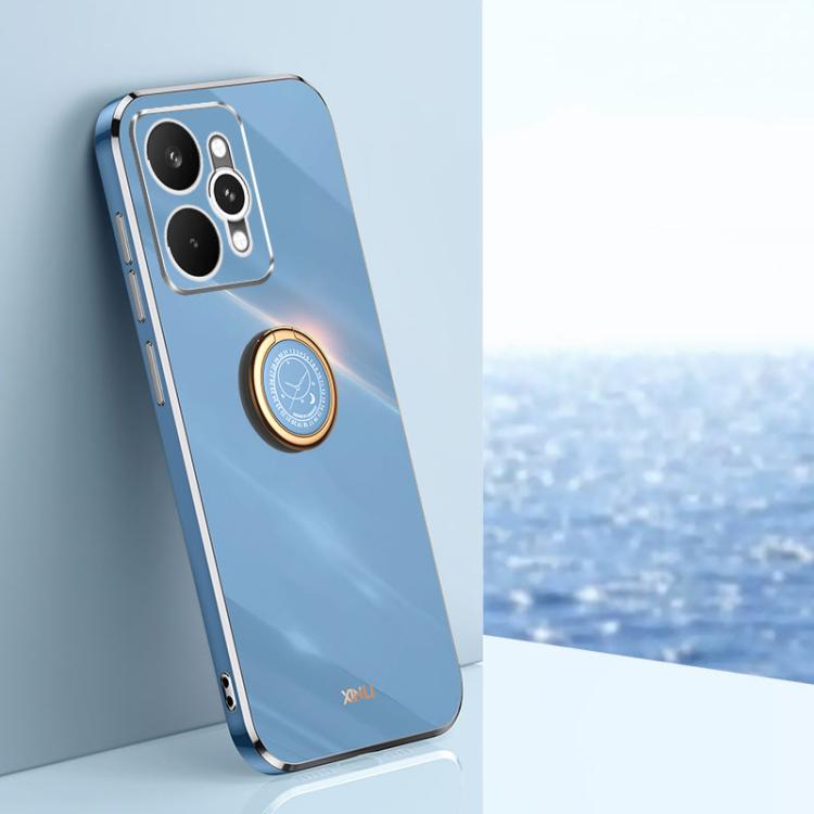 XINLI custodia per telefono in TPU elettrolitico con bordo dritto 6D con supporto per anello, For Realme 15 5G Global, For Realme 14 5G Global, For Realme Neo7X