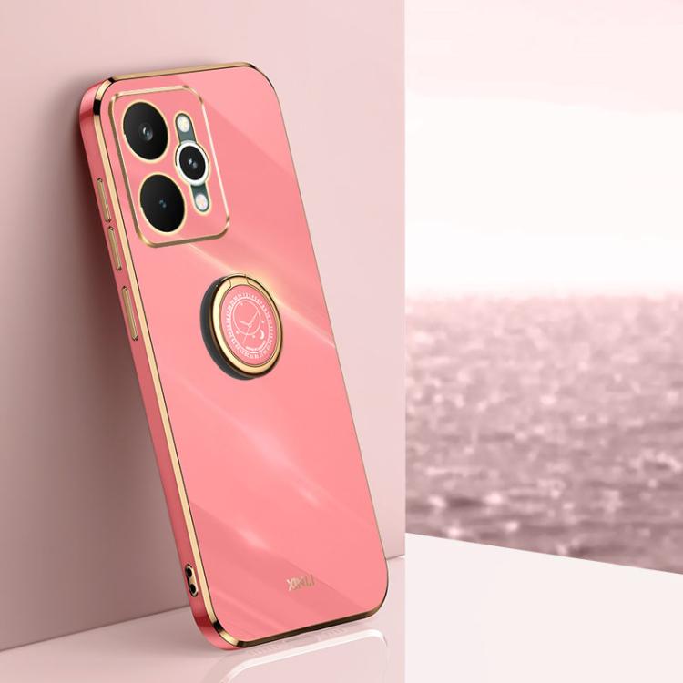XINLI custodia per telefono in TPU elettrolitico con bordo dritto 6D con supporto per anello, For Realme 15 5G Global, For Realme 14 5G Global, For Realme Neo7X