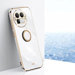 XINLI custodia per telefono in TPU elettrolitico con bordo dritto 6D con supporto per anello, For Realme Note 80 4G, For Realme 16 Pro 5G, For Realme GT 8 Pro 5G