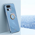 XINLI custodia per telefono in TPU elettrolitico con bordo dritto 6D con supporto per anello, For Realme Note 80 4G, For Realme 16 Pro 5G, For Realme GT 8 Pro 5G