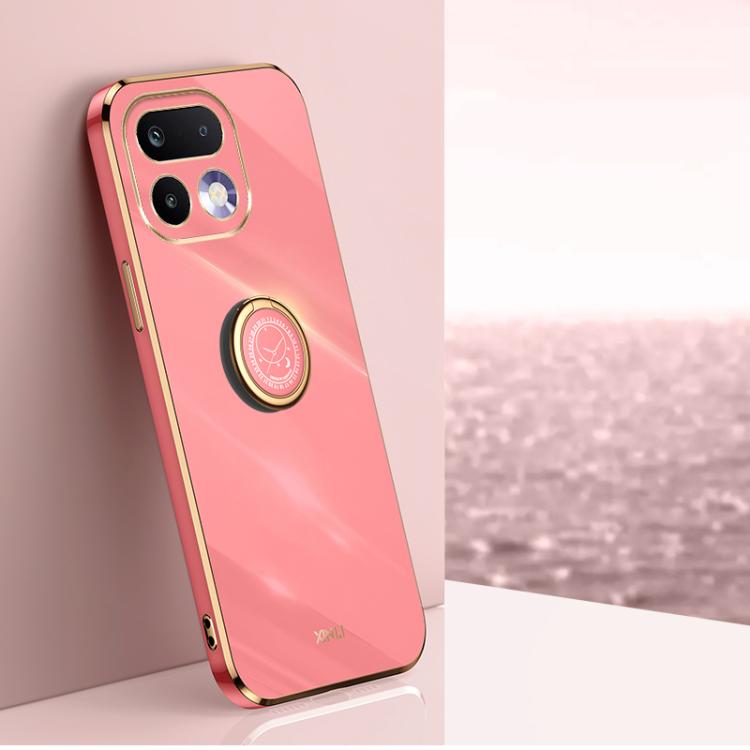 XINLI custodia per telefono in TPU elettrolitico con bordo dritto 6D con supporto per anello, For Realme Note 80 4G, For Realme 16 Pro 5G, For Realme GT 8 Pro 5G