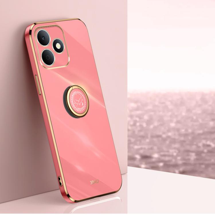 XINLI custodia per telefono in TPU elettrolitico con bordo dritto 6D con supporto per anello, For Realme Note 80 4G, For Realme 16 Pro 5G, For Realme GT 8 Pro 5G