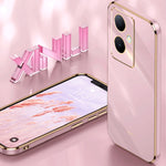 Custodia per telefono in TPU elettrolitico 6D con bordo dritto XINLI, For vivo Y78+, For vivo iQOO Pro
