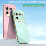 Custodia per telefono in TPU elettrolitico 6D con bordo dritto XINLI, For vivo iQOO 12 Pro 5G, For vivo iQOO 12 5G, For vivo Y17S 4G