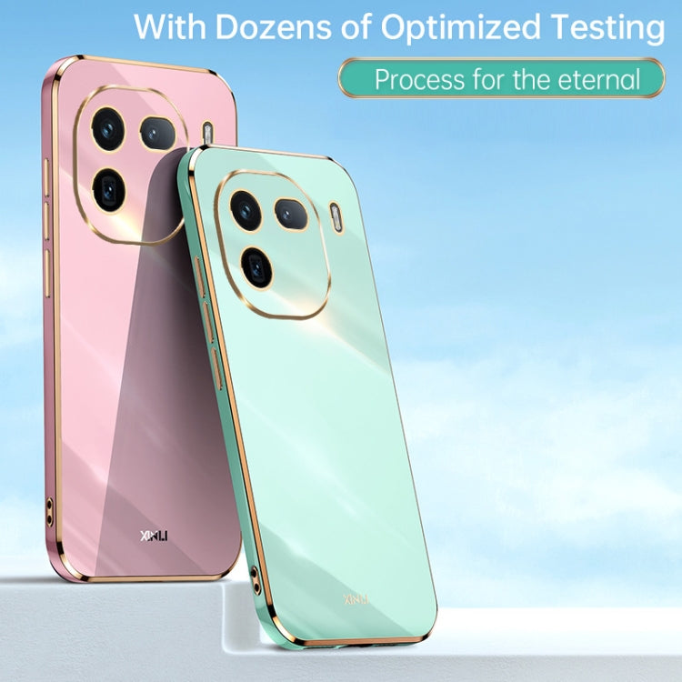 Custodia per telefono in TPU elettrolitico 6D con bordo dritto XINLI, For vivo iQOO 12 Pro 5G, For vivo iQOO 12 5G, For vivo Y17S 4G