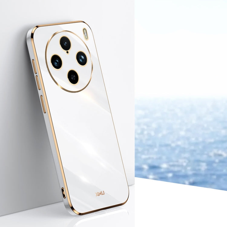 Custodia per telefono in TPU elettrolitico 6D con bordo dritto XINLI, For vivo S18 Pro, For vivo S18e, For vivo X100 Pro 5G