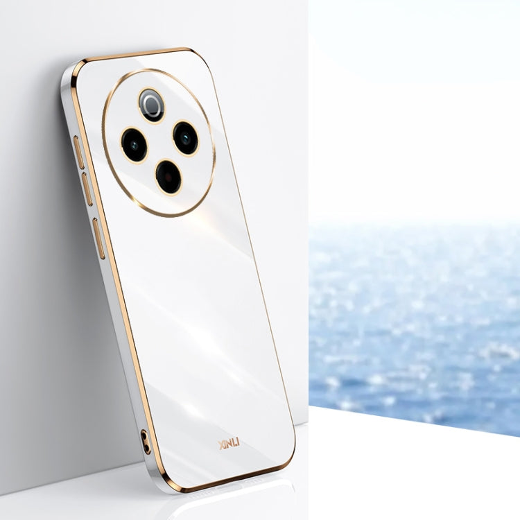 Custodia per telefono in TPU elettrolitico 6D con bordo dritto XINLI, For vivo V50 Lite, For vivo V50, For vivo Y300 Pro