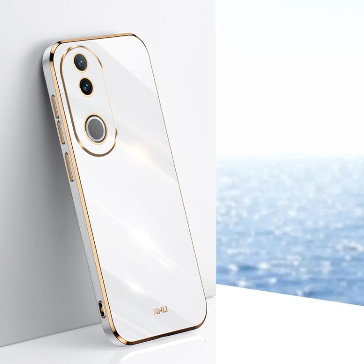 Custodia per telefono in TPU elettrolitico 6D con bordo dritto XINLI, For vivo V50 Lite, For vivo V50, For vivo Y300 Pro