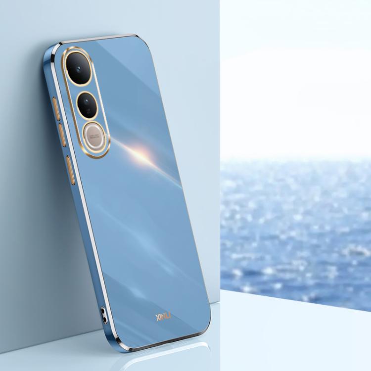 Custodia per telefono in TPU elettrolitico 6D con bordo dritto XINLI, For vivo V50 Lite, For vivo V50, For vivo Y300 Pro