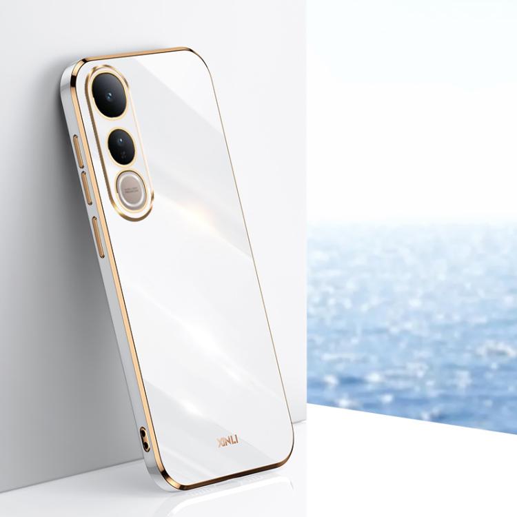 Custodia per telefono in TPU elettrolitico 6D con bordo dritto XINLI, For vivo V50 Lite, For vivo V50, For vivo Y300 Pro