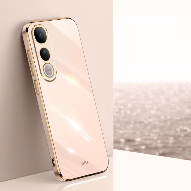 Custodia per telefono in TPU elettrolitico 6D con bordo dritto XINLI, For vivo V50 Lite, For vivo V50, For vivo Y300 Pro