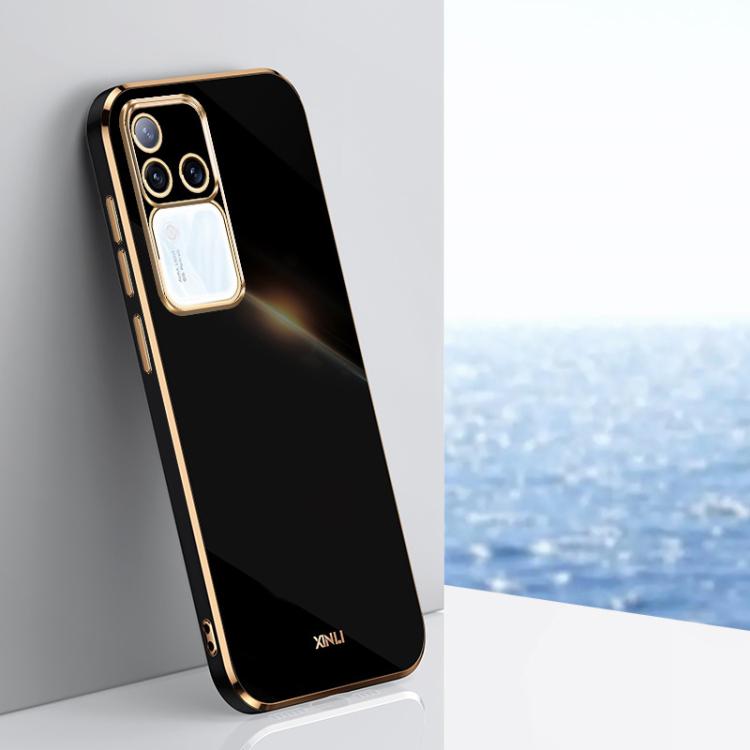 Custodia per telefono in TPU elettrolitico 6D con bordo dritto XINLI, For vivo S18 Pro, For vivo S18e, For vivo X100 Pro 5G