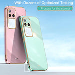 Custodia per telefono in TPU elettrolitico 6D con bordo dritto XINLI, For vivo S18 Pro, For vivo S18e, For vivo X100 Pro 5G
