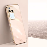 Custodia per telefono in TPU elettrolitico 6D con bordo dritto XINLI, For vivo S18 Pro, For vivo S18e, For vivo X100 Pro 5G