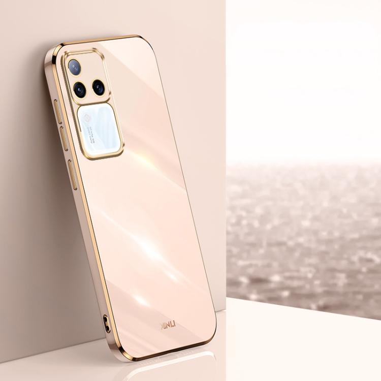 Custodia per telefono in TPU elettrolitico 6D con bordo dritto XINLI, For vivo S18 Pro, For vivo S18e, For vivo X100 Pro 5G
