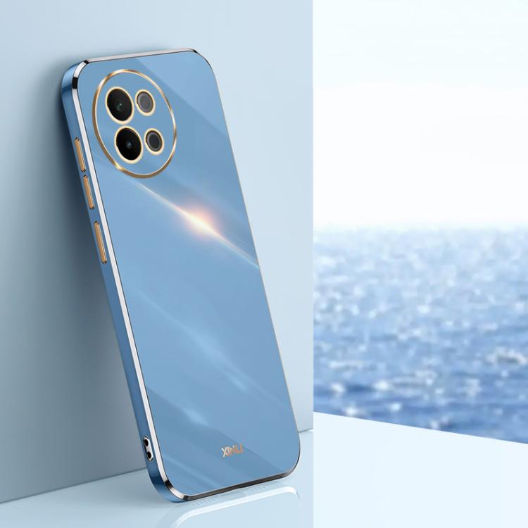 Custodia per telefono in TPU elettrolitico 6D con bordo dritto XINLI, For vivo S18 Pro, For vivo S18e, For vivo X100 Pro 5G