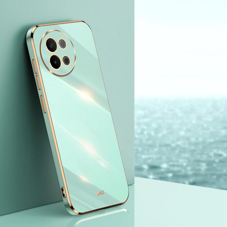 Custodia per telefono in TPU elettrolitico 6D con bordo dritto XINLI, For vivo S18 Pro, For vivo S18e, For vivo X100 Pro 5G