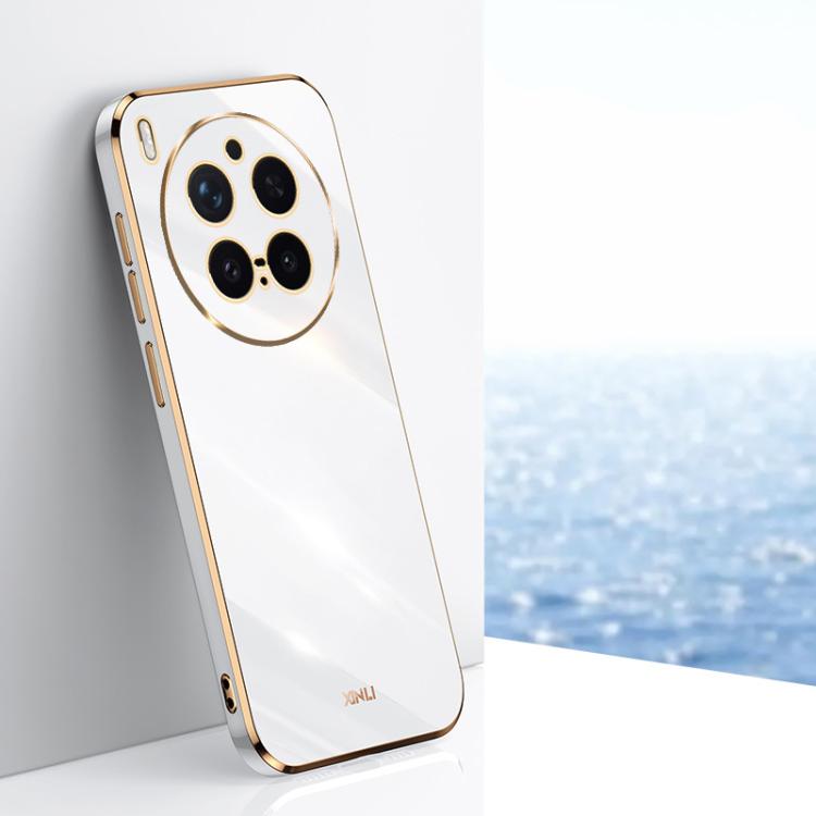 Custodia per telefono in TPU elettrolitico 6D con bordo dritto XINLI, For vivo X300 Pro, For vivo X300 5G, For vivo V60 Lite 5G