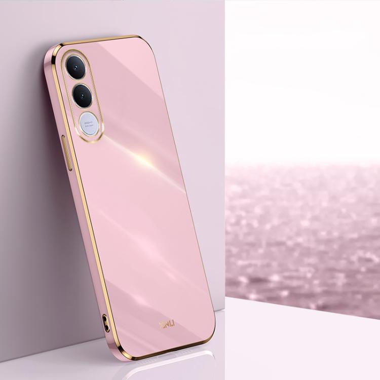 Custodia per telefono in TPU elettrolitico 6D con bordo dritto XINLI, For vivo Y600 Pro 5G, For vivo V70 FE 5G, For vivo X300 Ultra