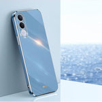 Custodia per telefono in TPU elettrolitico 6D con bordo dritto XINLI, For vivo Y600 Pro 5G, For vivo V70 FE 5G, For vivo X300 Ultra