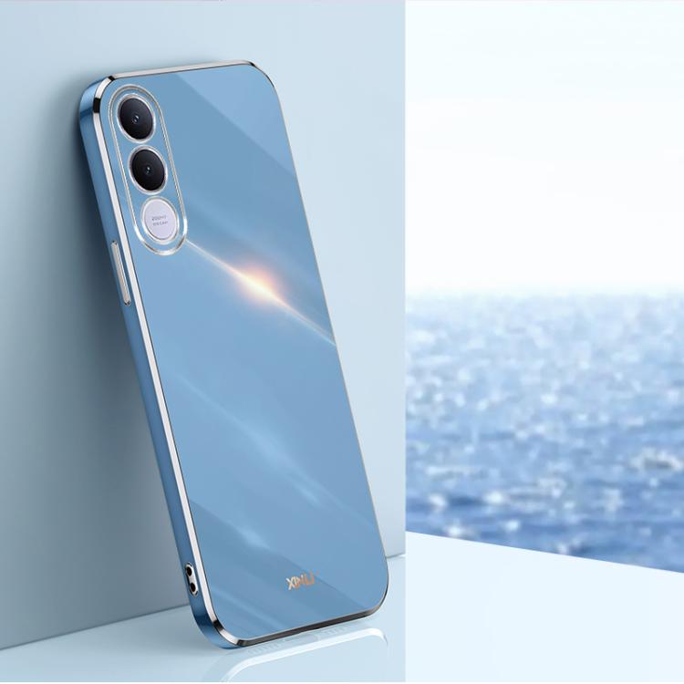 Custodia per telefono in TPU elettrolitico 6D con bordo dritto XINLI, For vivo Y600 Pro 5G, For vivo V70 FE 5G, For vivo X300 Ultra