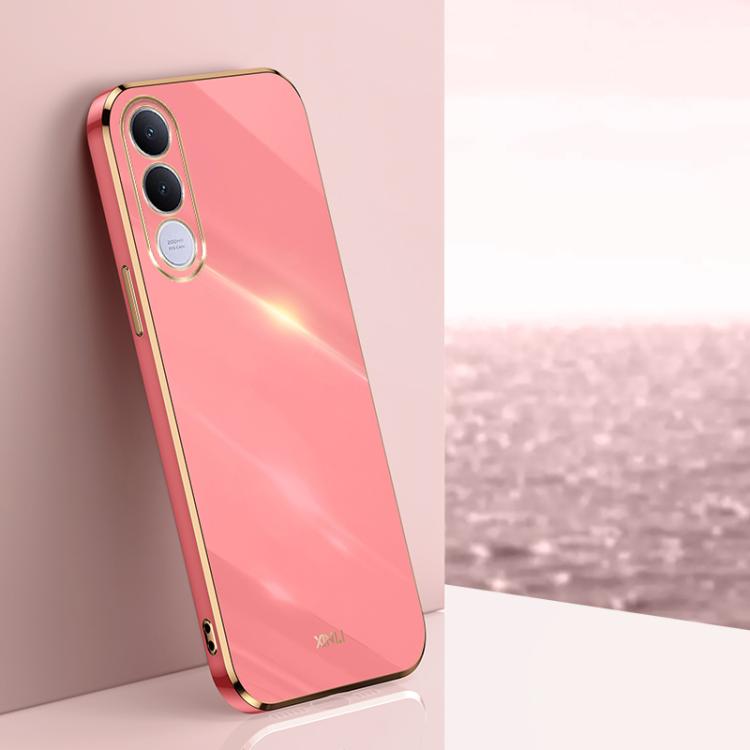 Custodia per telefono in TPU elettrolitico 6D con bordo dritto XINLI, For vivo Y600 Pro 5G, For vivo V70 FE 5G, For vivo X300 Ultra