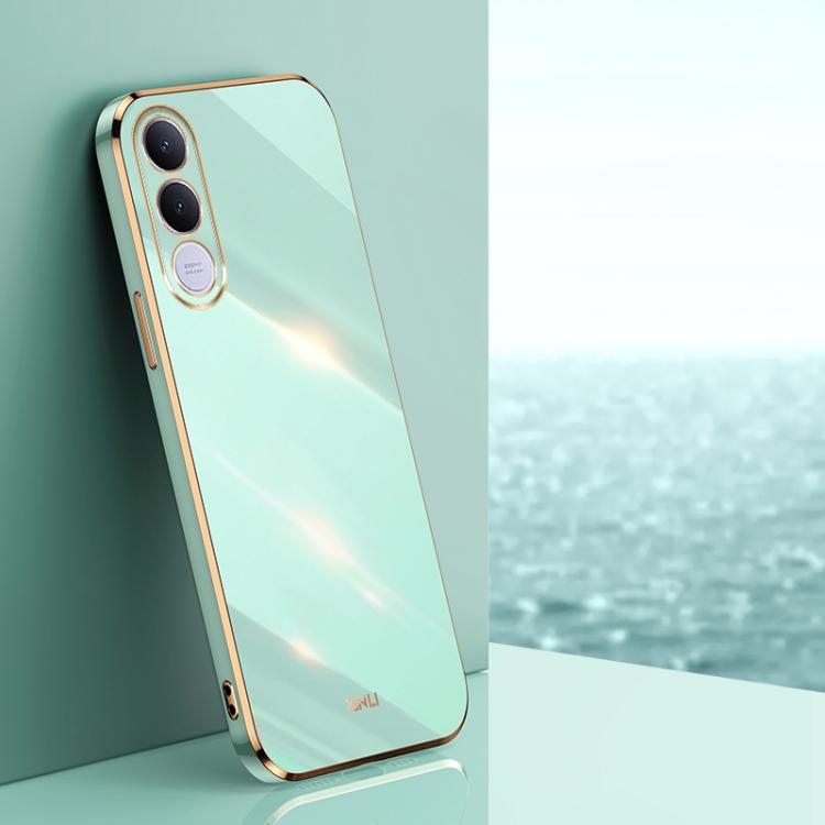Custodia per telefono in TPU elettrolitico 6D con bordo dritto XINLI, For vivo Y600 Pro 5G, For vivo V70 FE 5G, For vivo X300 Ultra