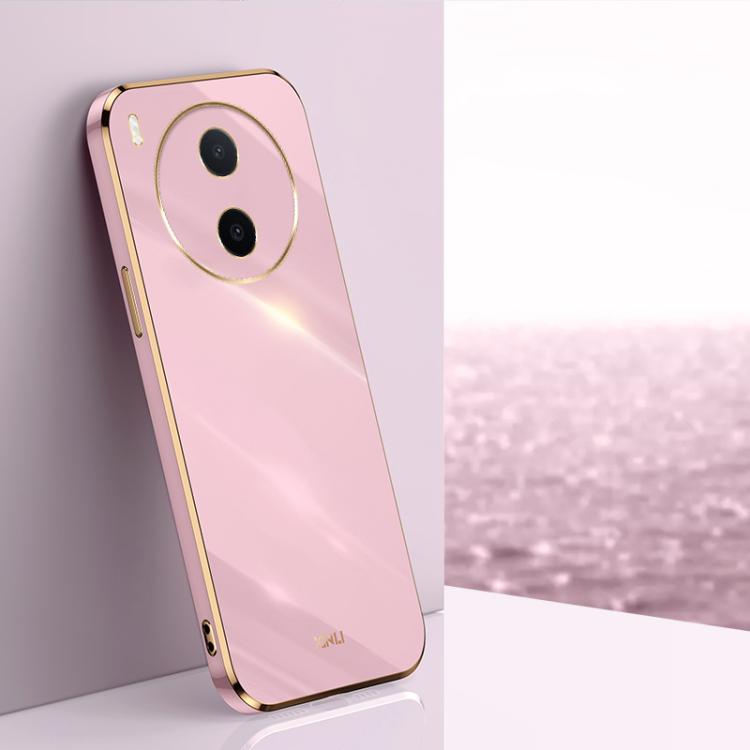 Custodia per telefono in TPU elettrolitico 6D con bordo dritto XINLI, For vivo Y600 Pro 5G, For vivo V70 FE 5G, For vivo X300 Ultra