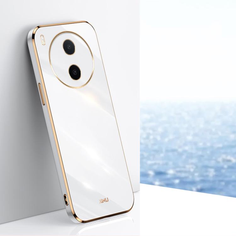 Custodia per telefono in TPU elettrolitico 6D con bordo dritto XINLI, For vivo Y600 Pro 5G, For vivo V70 FE 5G, For vivo X300 Ultra