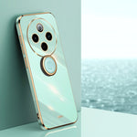 XINLI custodia per telefono in TPU elettrolitico con bordo dritto 6D con supporto per anello, For vivo S20 Pro, For vivo iQOO 13, For vivo Y300 Pro