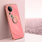 XINLI custodia per telefono in TPU elettrolitico con bordo dritto 6D con supporto per anello, For vivo S20 Pro, For vivo iQOO 13, For vivo Y300 Pro