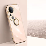XINLI custodia per telefono in TPU elettrolitico con bordo dritto 6D con supporto per anello, For vivo S20 Pro, For vivo iQOO 13, For vivo Y300 Pro