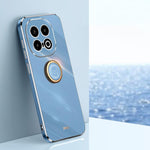 XINLI custodia per telefono in TPU elettrolitico con bordo dritto 6D con supporto per anello, For vivo S20 Pro, For vivo iQOO 13, For vivo Y300 Pro