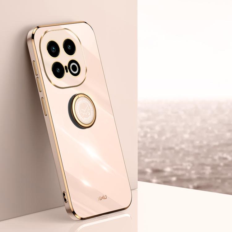 XINLI custodia per telefono in TPU elettrolitico con bordo dritto 6D con supporto per anello, For vivo S20 Pro, For vivo iQOO 13, For vivo Y300 Pro