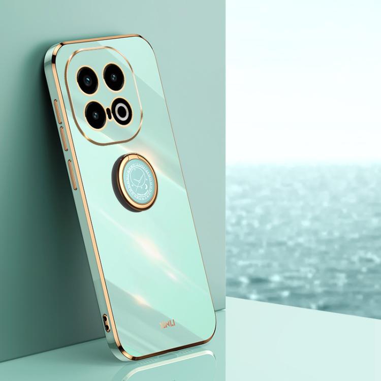 XINLI custodia per telefono in TPU elettrolitico con bordo dritto 6D con supporto per anello, For vivo S20 Pro, For vivo iQOO 13, For vivo Y300 Pro