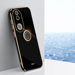 XINLI custodia per telefono in TPU elettrolitico con bordo dritto 6D con supporto per anello, For vivo V50 Lite, For vivo V50, For vivo S20